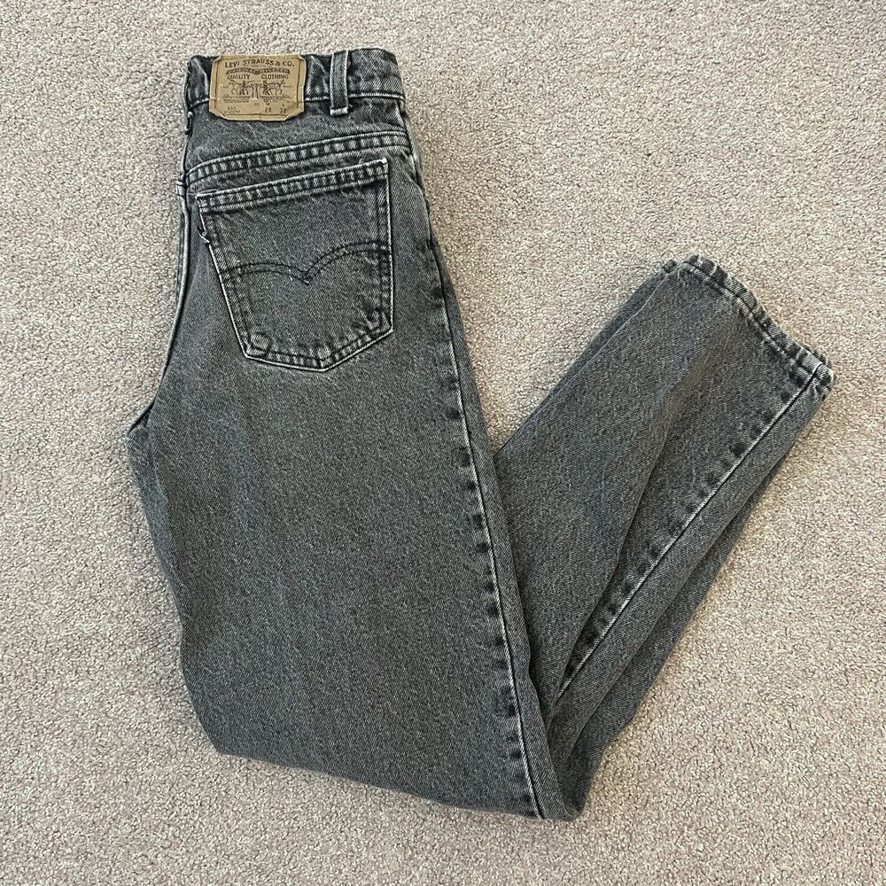 Vintage Levi’s 550 Jeans Black Denim Tag 28 x 32